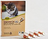 Solpreme Cat small סולפרם- אמפולות נגד פרעושים לחתולים עד 4 ק"ג Solpreme Cat small סולפרם- אמפולות נגד פרעושים לחתולים עד 4 ק"ג