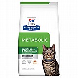 HILL'S הילס מזון רפואי Metabolic לחתולים 8 ק"ג HILL'S הילס מזון רפואי Metabolic לחתולים 8 ק"ג