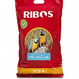 תערובת מזון לתוכים גדולים ריבוס 4 ק"ג Ribos Mixture for Big Parrots תערובת מזון לתוכים גדולים ריבוס 4 ק"ג Ribos Mixture for Big Parrots