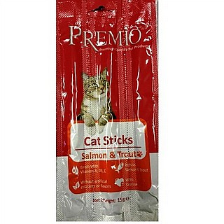 ����� ���� ����� ���� ����� 15 ��� Premio Sticks Salmon & Trout