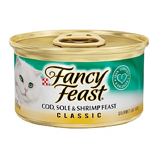 ���� ������� ���� ���� ��� �� ��� ��� ������� 85 ��� Fancy Feast Classic Cod Sole Shrimp