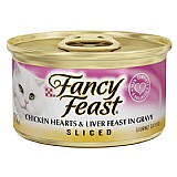 ���� ������� ���� ���� ������ ����� ��� ���� ����� 85 ��� Fancy Feast Sliced Chicken Heart & Liver In Gravy