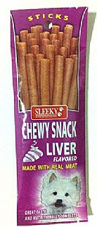  ����� ���� ����  Sleeky Dogs Stick Chewy Snacks Liver Flavored 50g