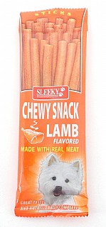  ����� ���� ����  Sleeky Dogs Stick Chewy Snack Lamb Flavored 50g
